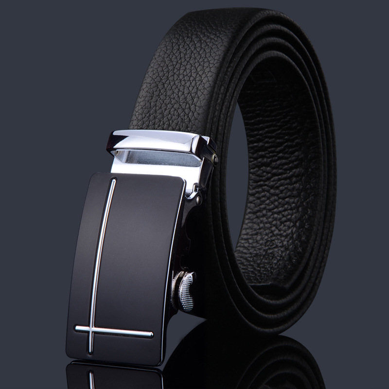 First Layer Cow Leather Belt Men's Wholesale High-End Automatic Leather Buckle Men's Belt Men's Casual Business Pant Belt