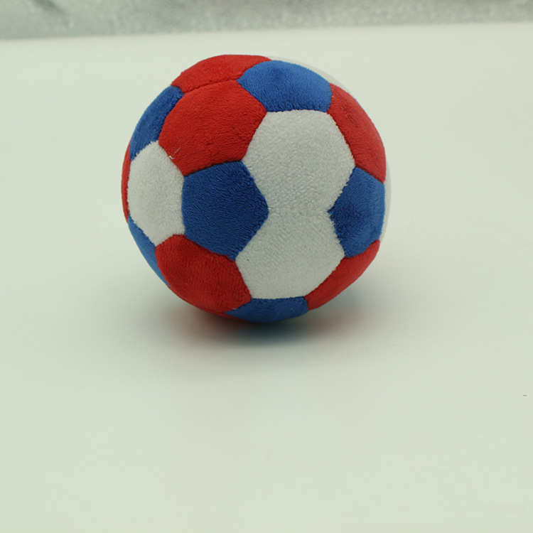 工厂打样定制益智婴儿手抓铃铛布球 彩色毛绒布球足球玩具布绒球