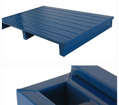 堆垛式钢制防潮栈板防渗漏叉车平铲板铁托盘仓库货架托盘铁卡板6