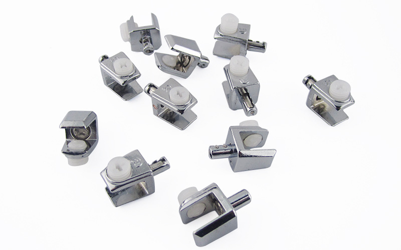 兴盛发 厂家直销膨胀玻璃夹 方形层板玻璃夹子 隔板托夹 家具配件