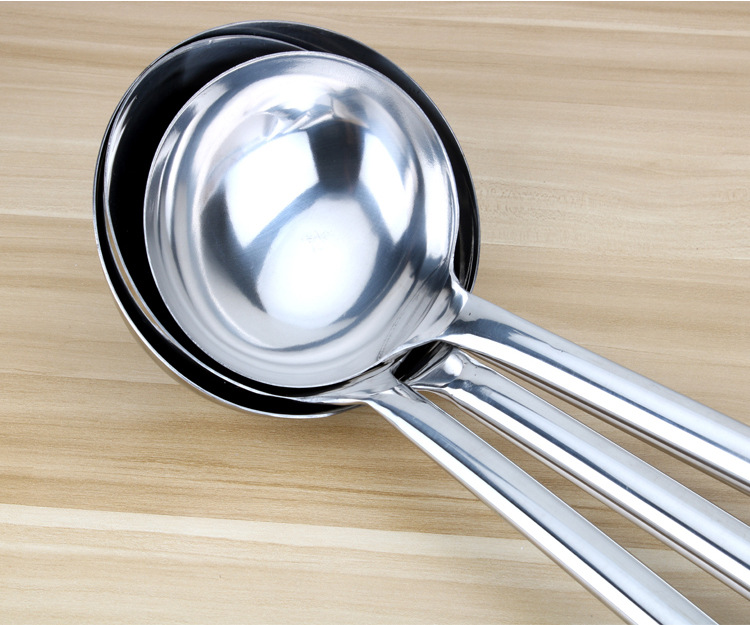 加厚无磁炒勺酒店厨师家用不锈钢炒菜勺子马勺厨房食堂手打勺菜壳