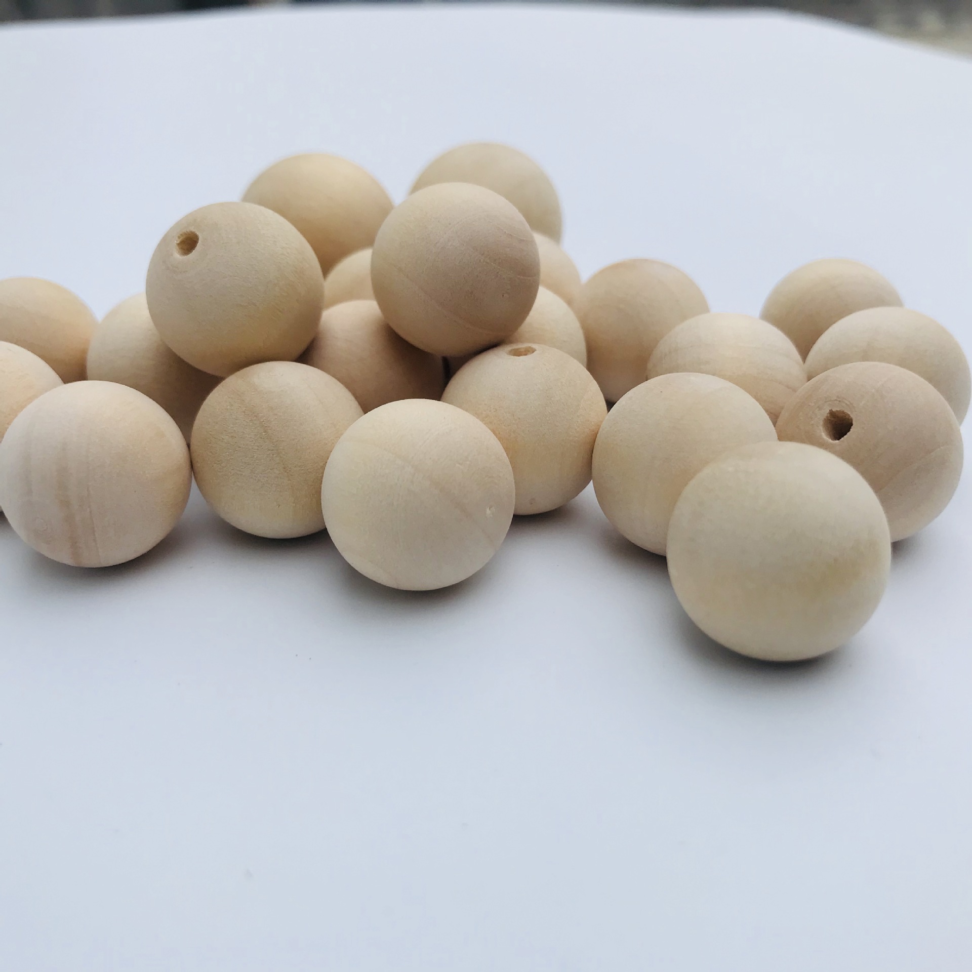 diy 木质 木圆球 荷木榉木圆木球 彩色实木圆木球 木圆球 木珠子