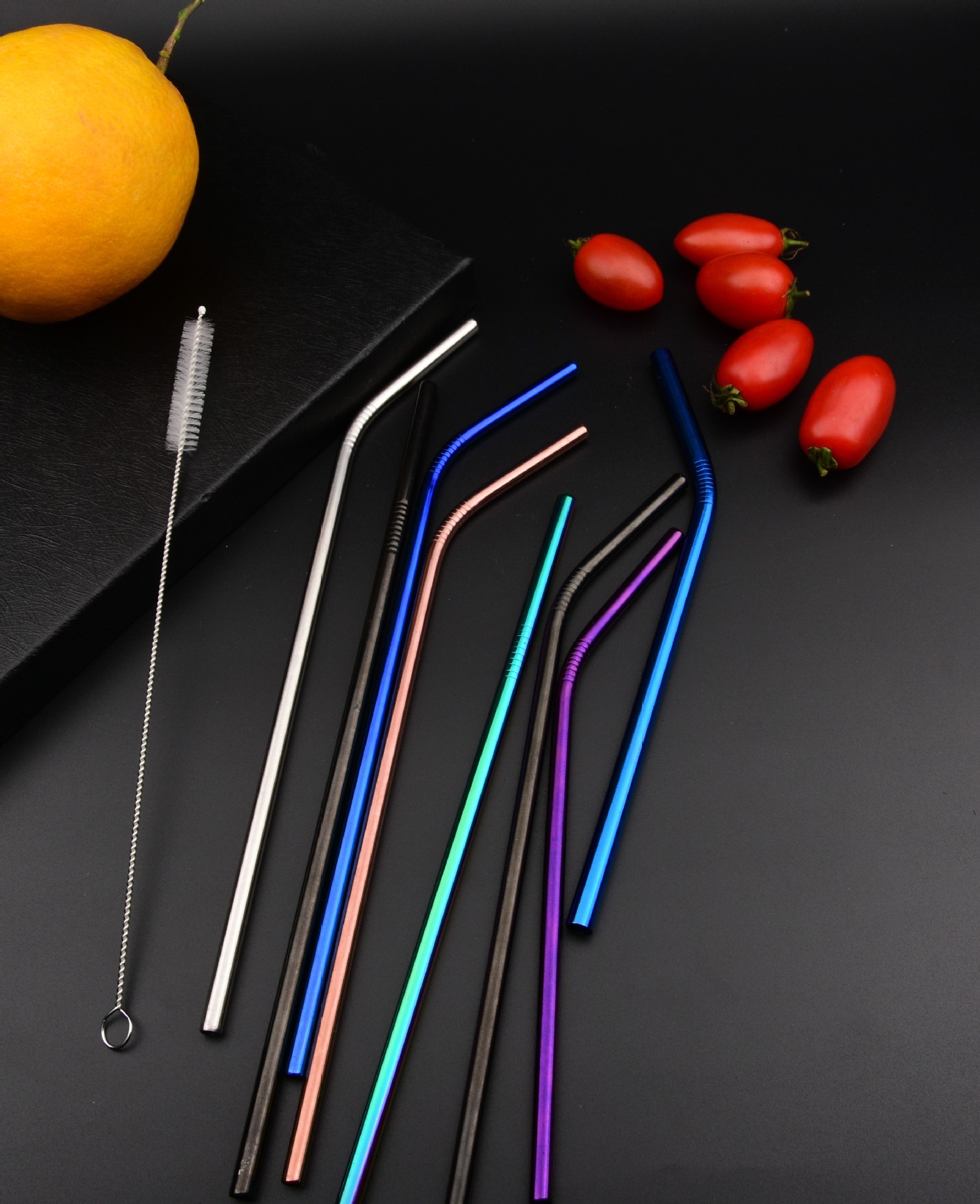 304不锈钢吸管厂家批发环保奶茶咖啡吸管金属饮料吸管彩色可定制