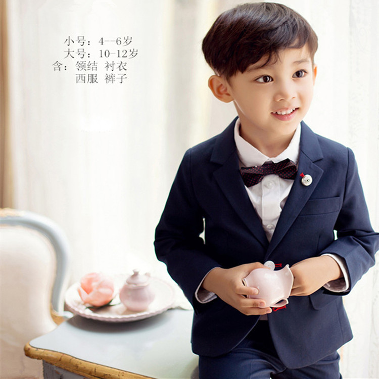新款儿童摄影服装韩版影楼艺术照礼服童装男童拍照写真衣服西装