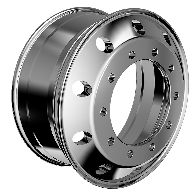 重庆卡车铝合金轮毂锻造铝合金卡车轮毂万吨级锻造卡车铝圈2733