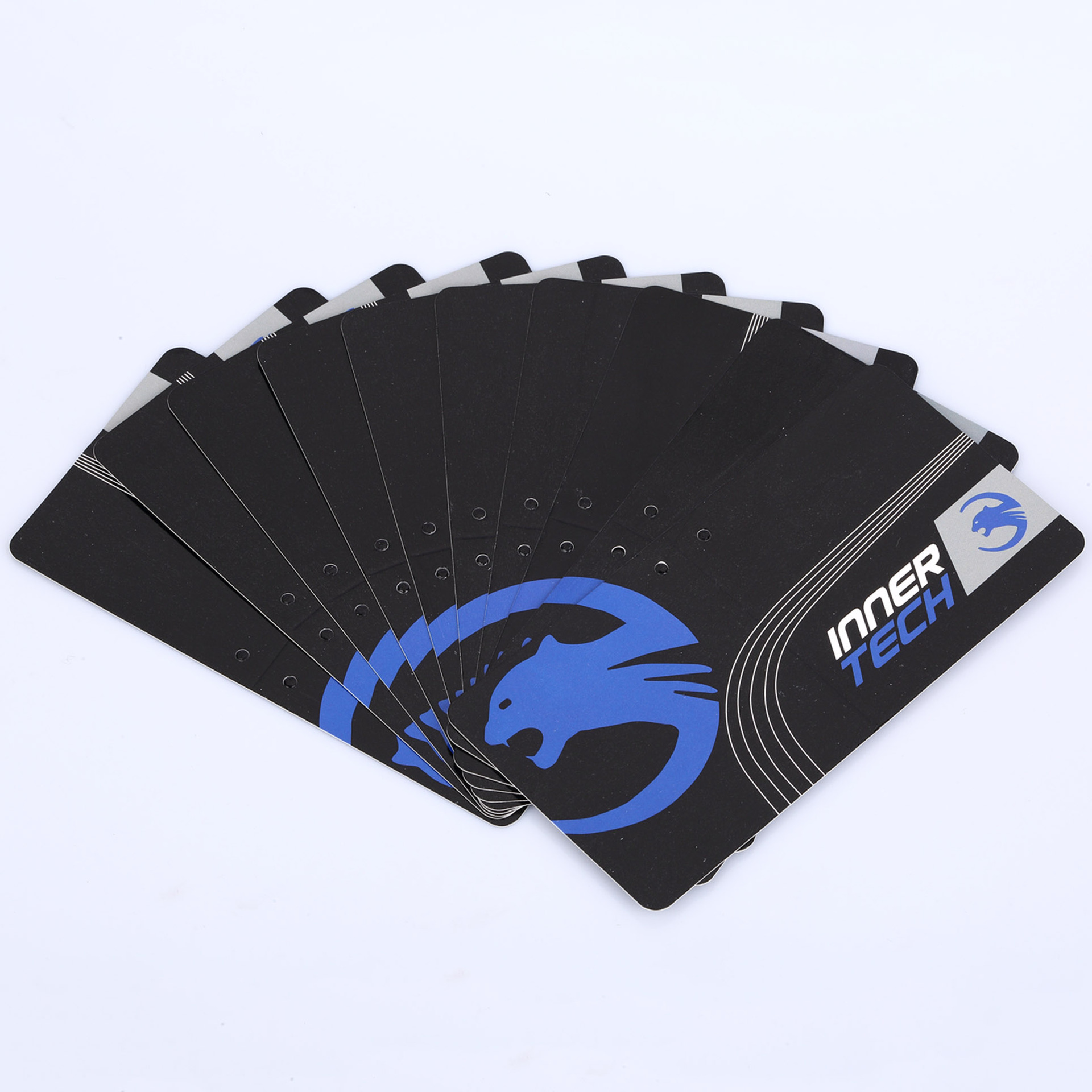 吸塑卡定制简约腰卡售后服务折卡彩色纸卡高档饰品对折卡纸定制