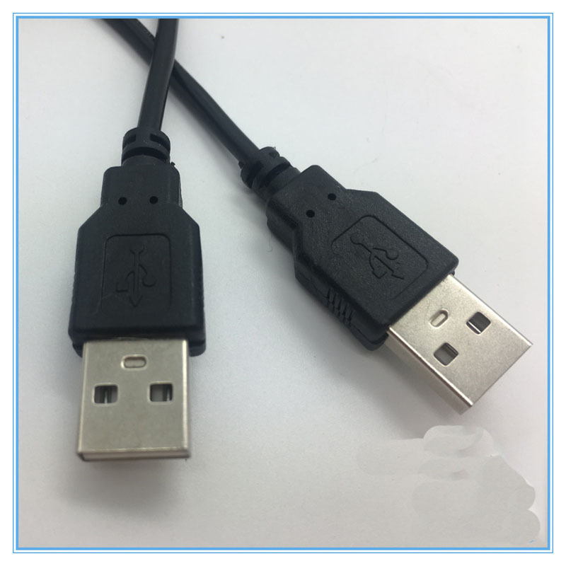 厂家直销双头usb电脑延长线usb2.0公对公数据线1米a公对a公充电线
