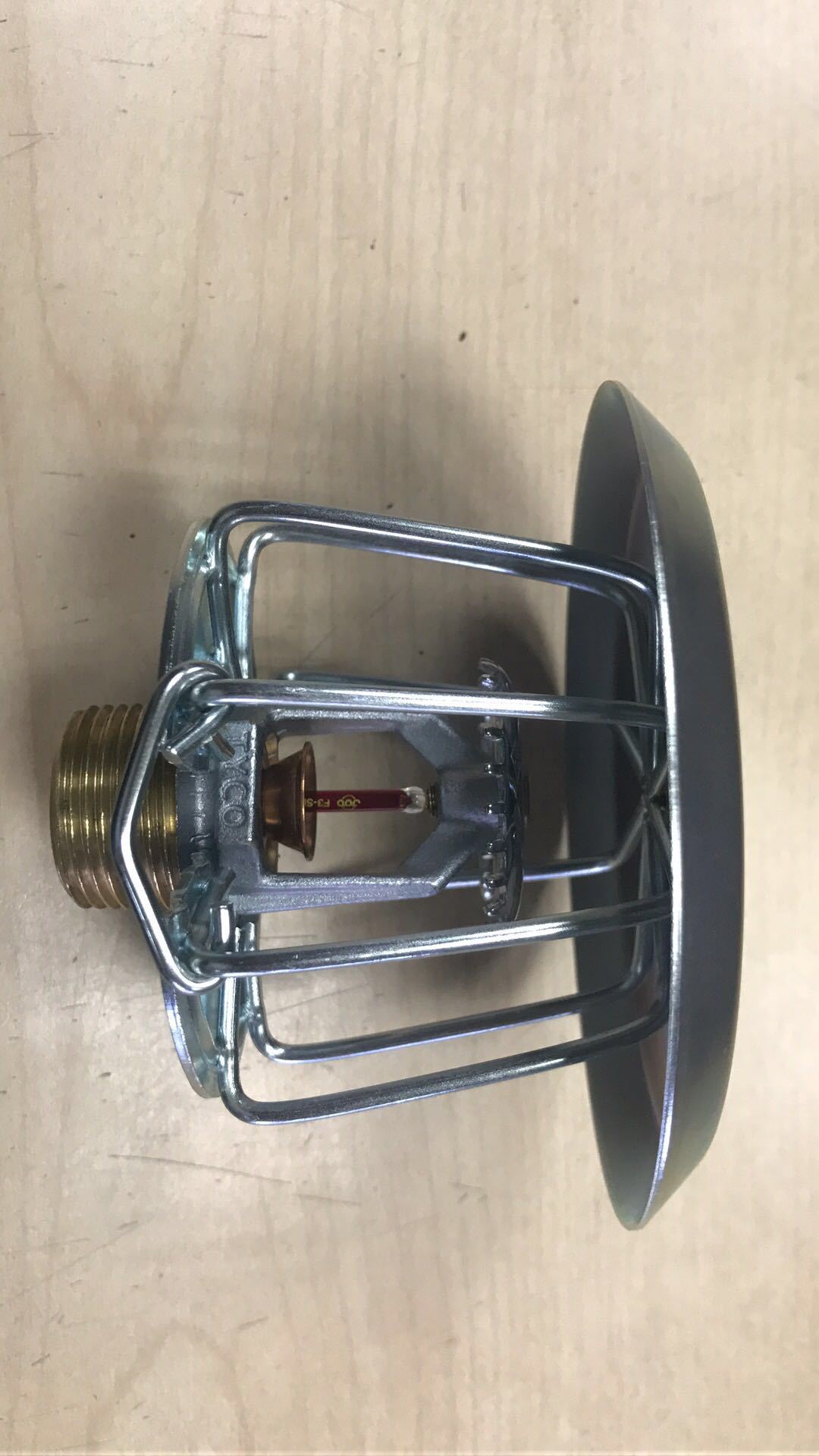 fm认证喷淋头保护罩g1/s1带溅水盘保护罩泰科免拆卸喷淋头保护罩