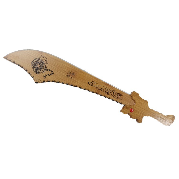 厂家直销新款竹制龙虎刀景区庙会热卖55cm儿童玩具兵器批发10元店