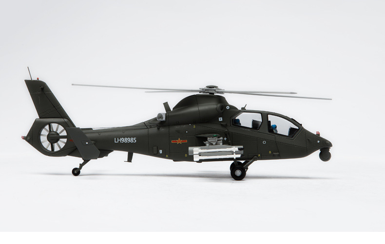 1:48中国直19武直升机飞机模型z-19黑旋风仿真合金航模办公摆件