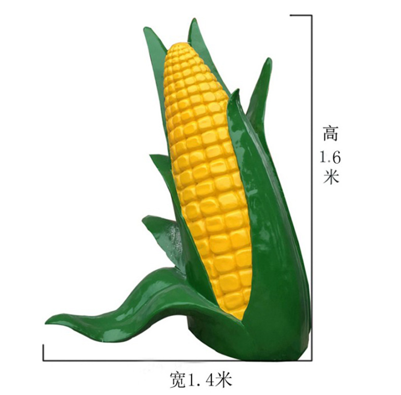 玻璃钢玉米雕塑 现货直销 树脂蔬菜雕塑 美陈农场工艺品摆件 147