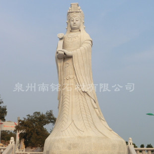 石雕妈祖海神像寺庙古建风水大型石头雕像西王母娘娘石头像