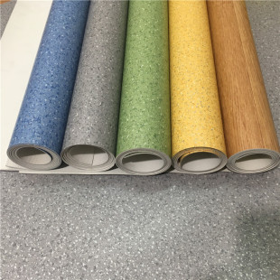 pvc地板胶办公室商场耐磨塑胶地板革厚防水卷材地胶医院商用1.6mm