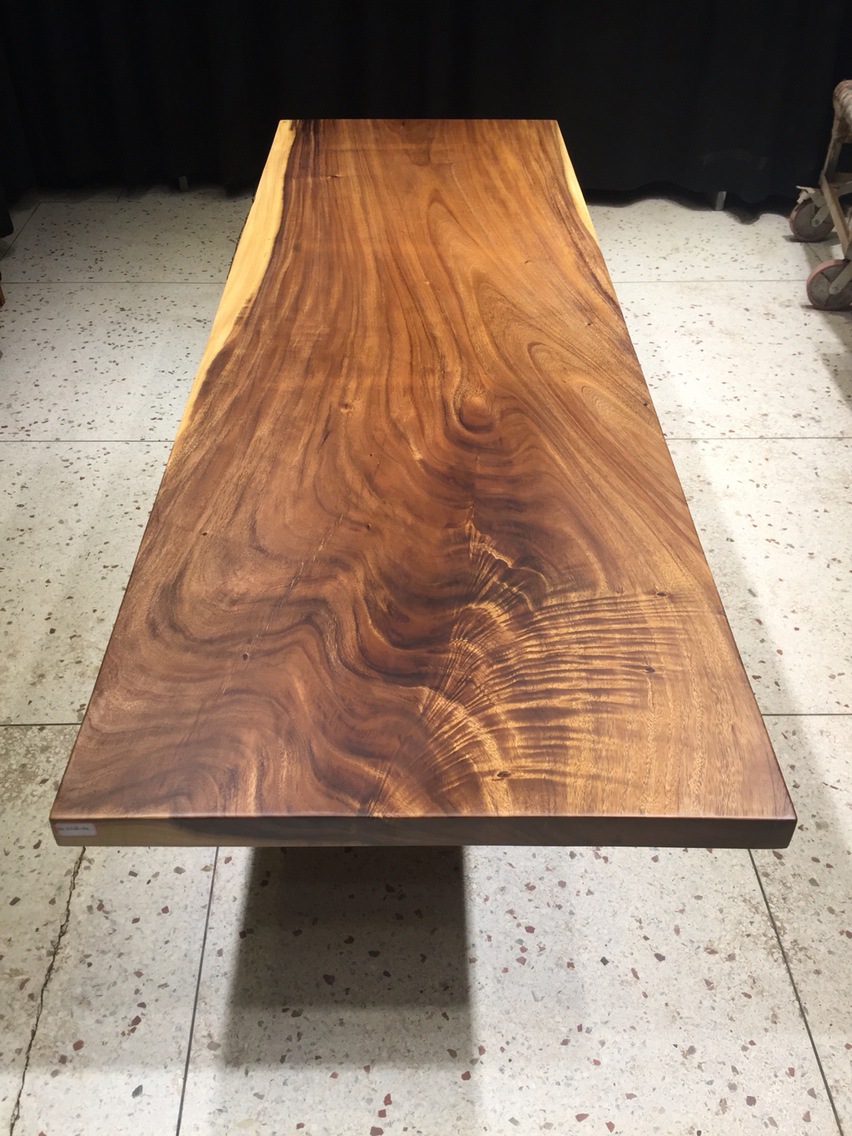 实木胡桃木大板桌原木泡茶台整木餐桌红木老板办公桌奥坎巴花现货