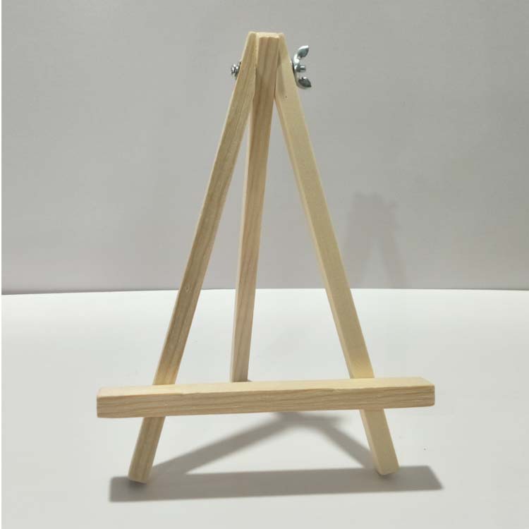 梵仕小木架桌面画架展示架三脚架相框支架木头架diy松木三脚架