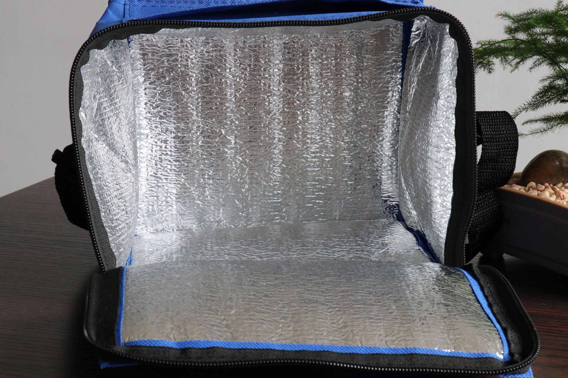 新款日式保温袋便当包帆布铝箔饭盒袋带饭手拎包冰包