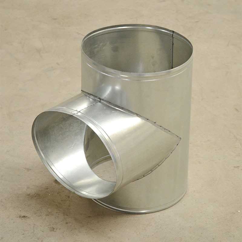 厂家直销质镀锌风管t形三通 y三通 型号100 200mm 无锡生产加工30