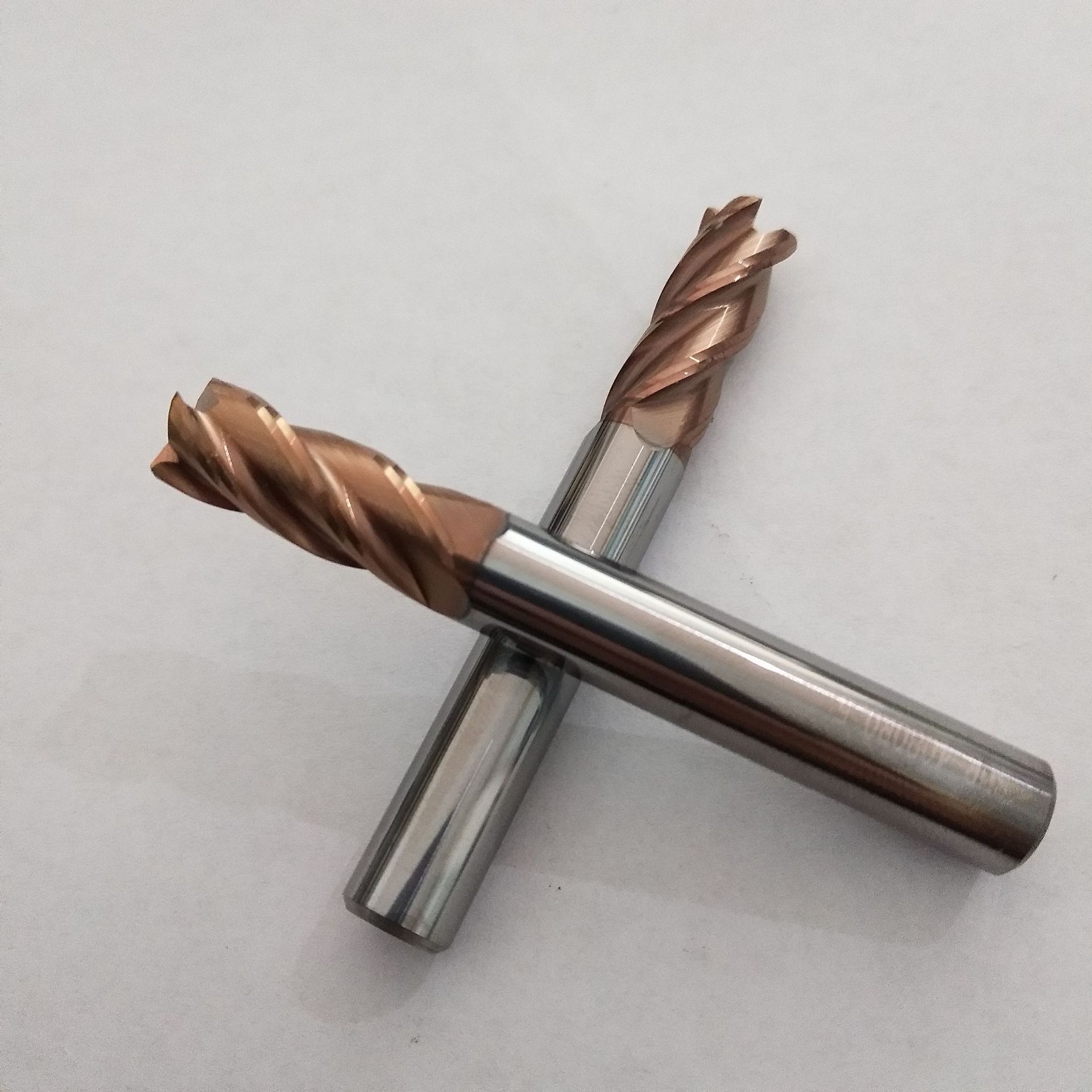 台湾钨钢铣刀 圆鼻刀 加工65度 四刃r角立铣刀 硬质合金