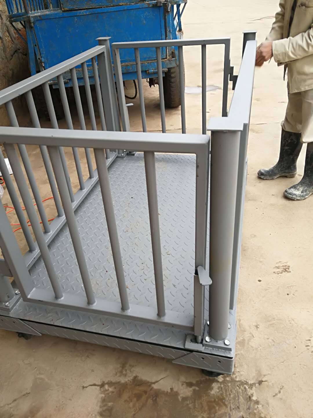 1.5x1.5m称猪电子地磅 动态称重畜牧电子磅秤 长沙2吨围栏秤