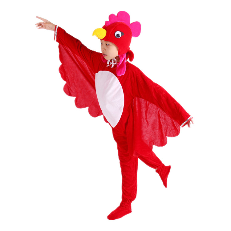 促销新款儿童小公母鸡动物造型套装表演服成人亲子装舞蹈演出服装