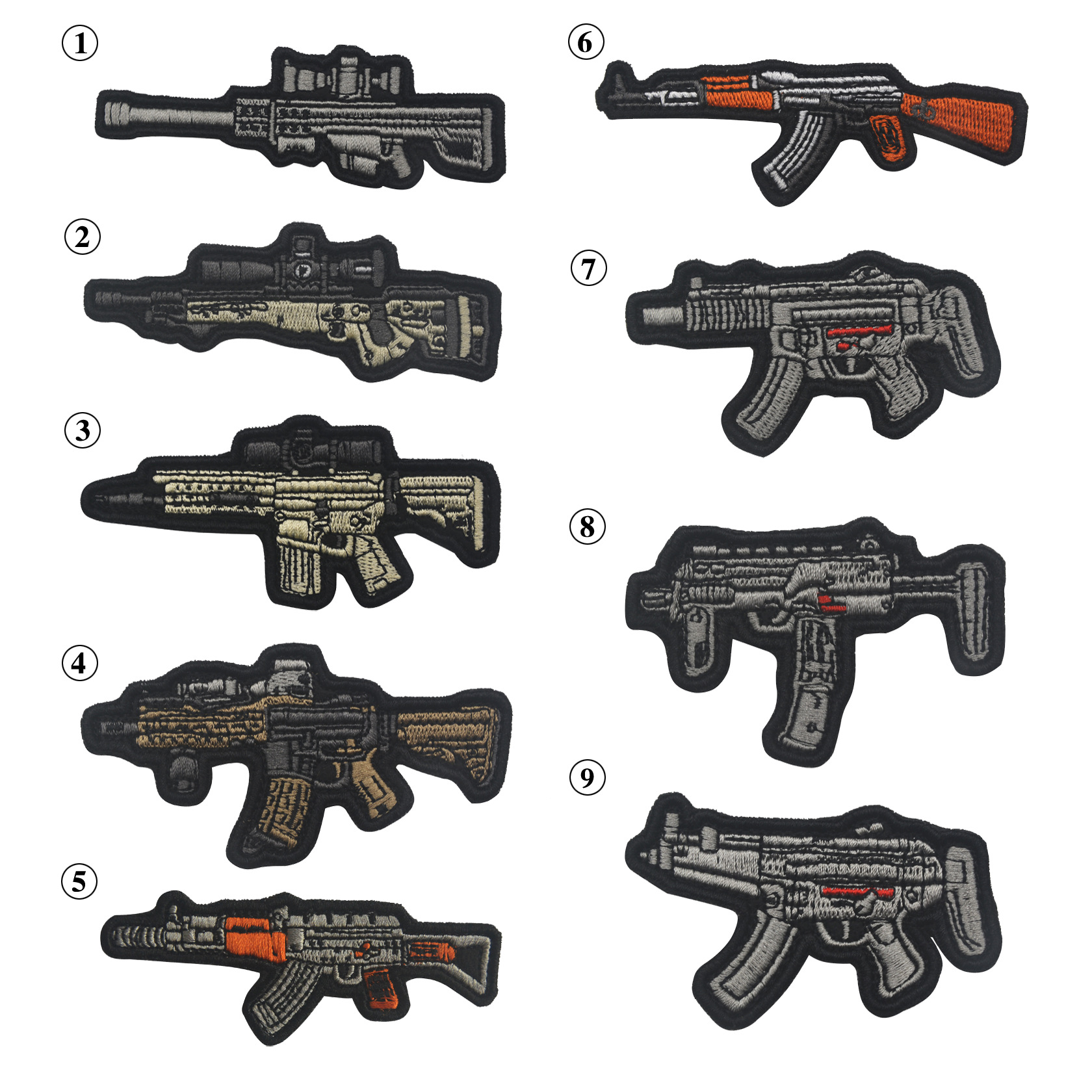 q版武器 刺绣魔术臂章贴士气章军迷个性战术背包贴