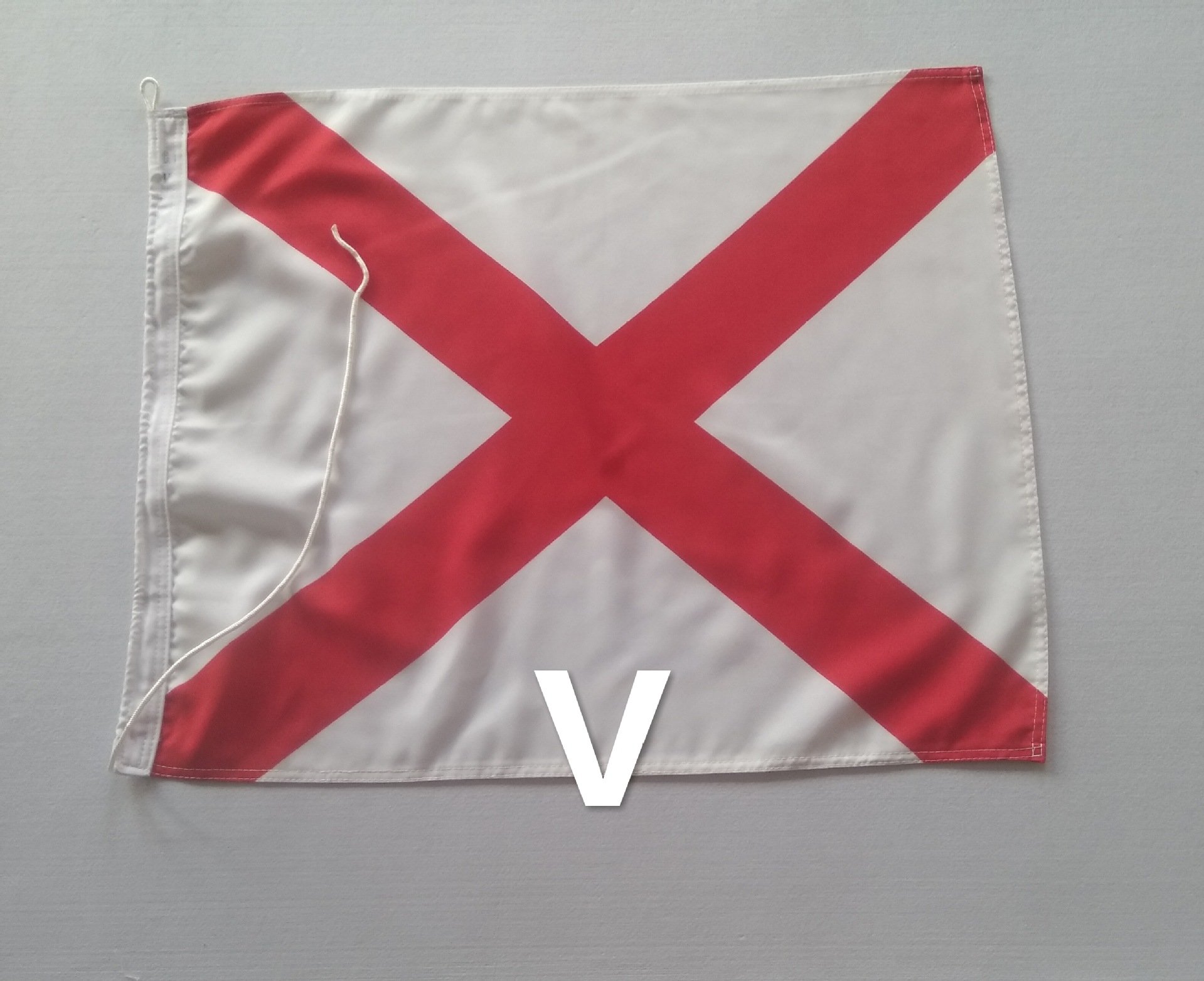 定制手工水印海事旗300d旗纱100d春亚纺110克经编布正反面无色差