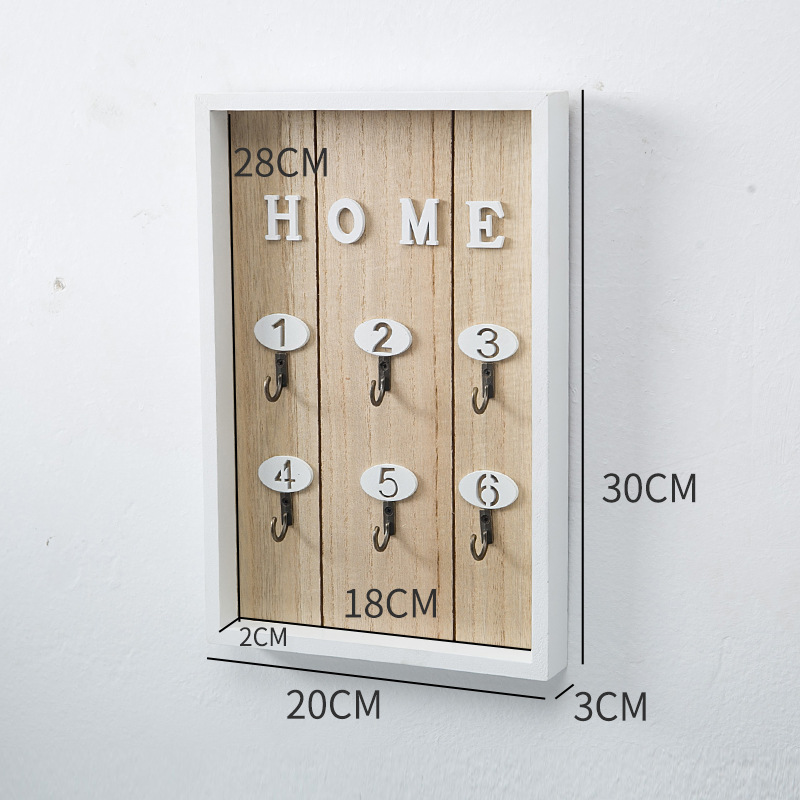 European-Style Abstract Creative Key Hook Key Storage Box Home Wall Decoration Wall Porch Hanging Key Storage Box