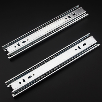 2mm静音三节轨滑轨滑道导轨滑槽 衣柜电脑桌抽屉轨道