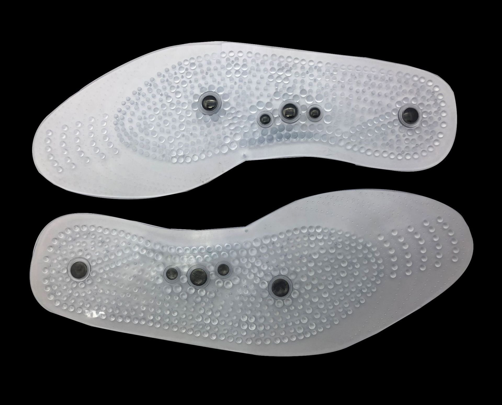 pvc透明磁力按摩鞋垫 穴位磁石按摩鞋垫 可裁剪磁力鞋垫