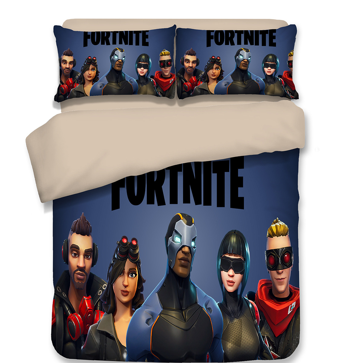 2018跨境新款堡垒之夜床上用品四件套亚马逊热销爆款fortnite被套
