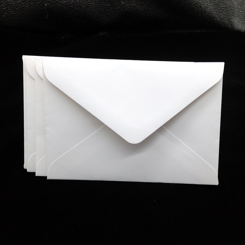 厂家信封现货16*11cm白色信封 西式信封120g双胶白牛皮纸发票信封