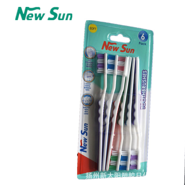 adult toothbrush foreign trade export 6 pcs adult toothbrush oem fda oem foreign trade export