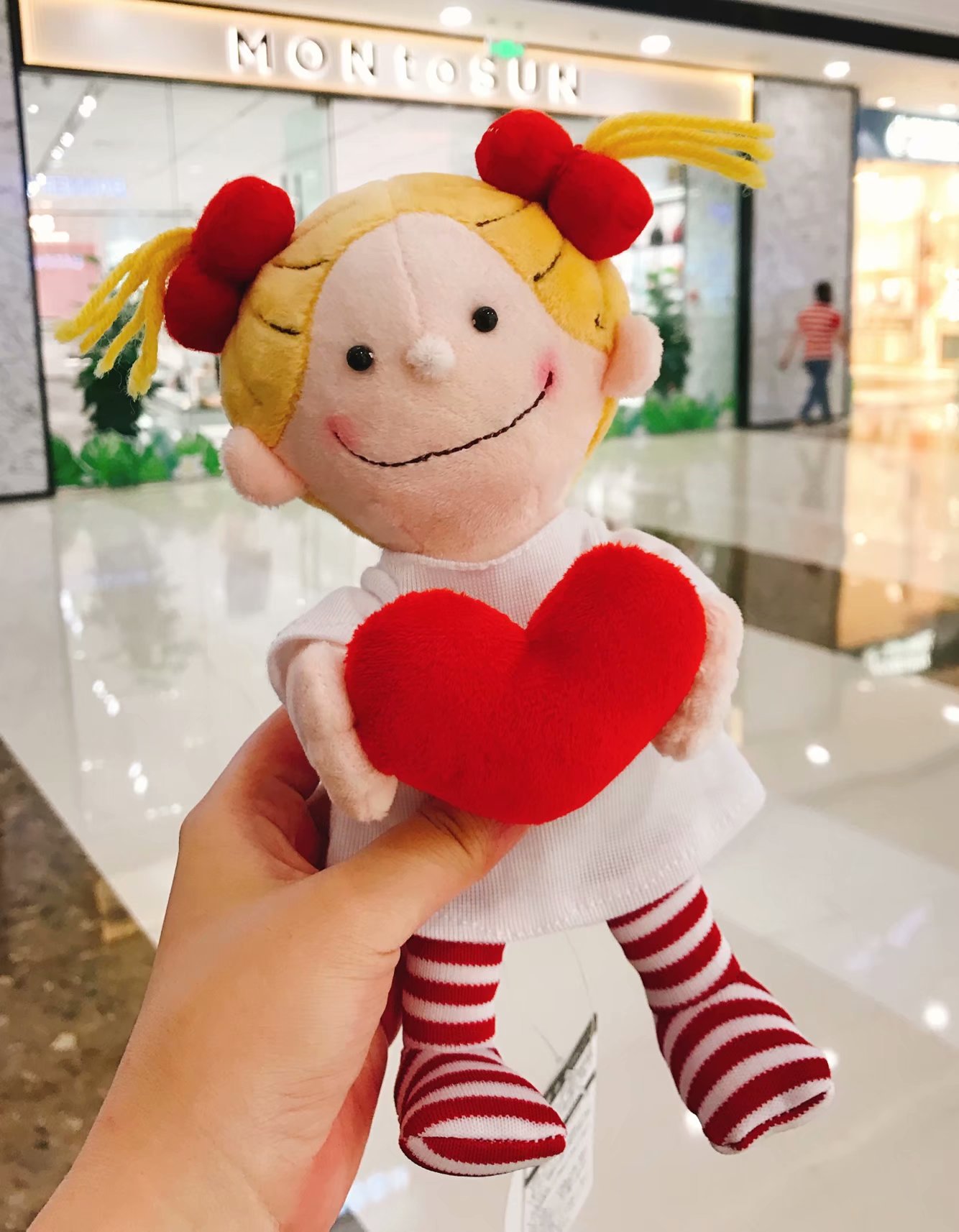 coco酱小女孩钥匙扣毛绒玩具小公仔宝宝安抚玩具生日礼物