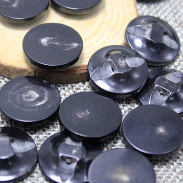 天然平面暗眼黑牛角纽扣男士呢子西装扣大衣扣风衣牛角扣子