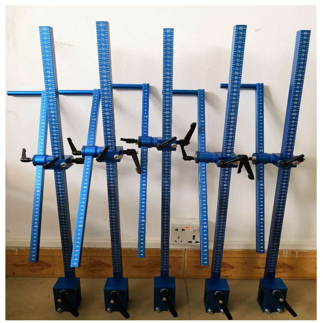 厂家直销自动喷枪固定枪架镀铬棒万向可调节带刻度双横杆喷枪支架