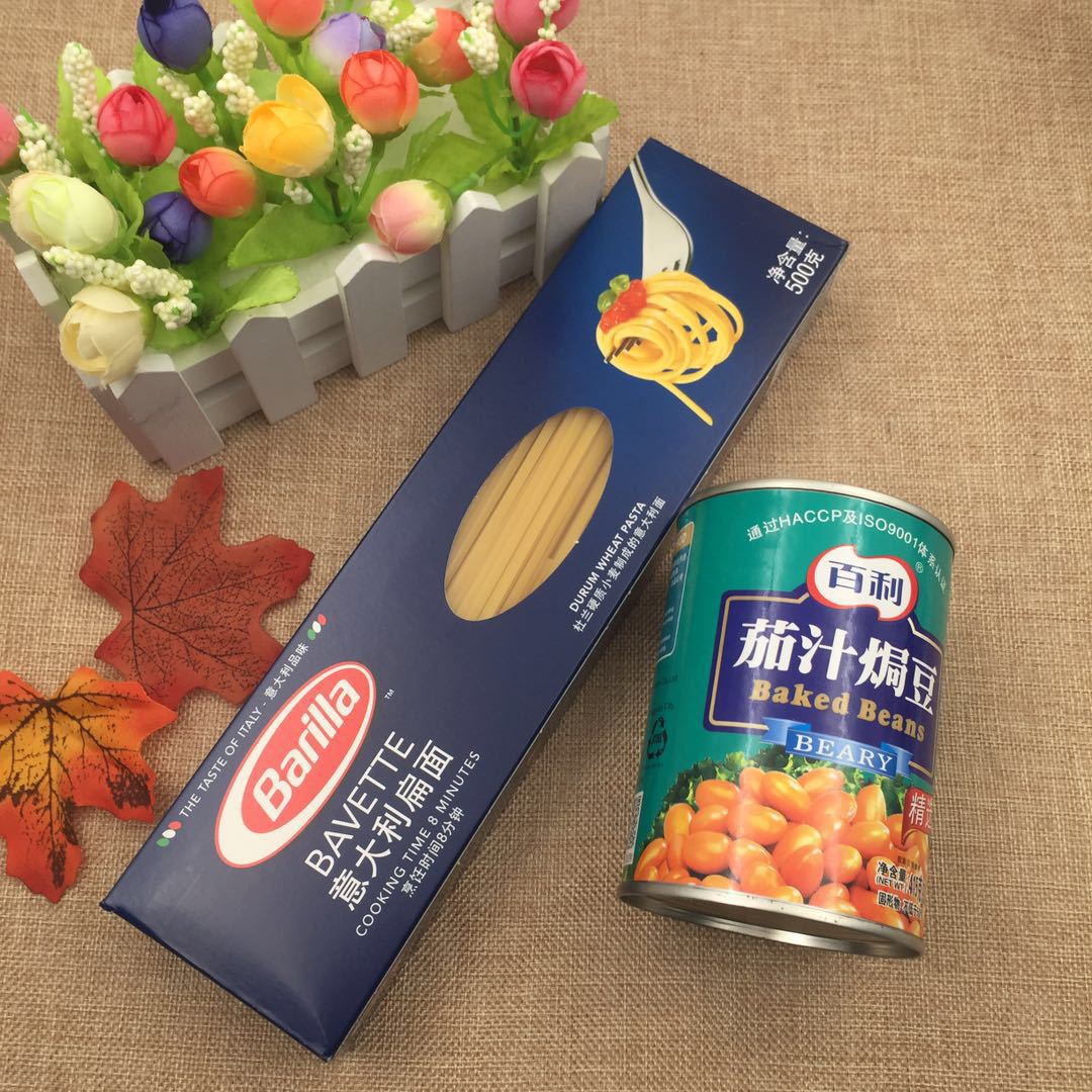茄汁焗豆罐头415g 正品百利牌 茄汁黄豆罐头 西式早餐意大利面用