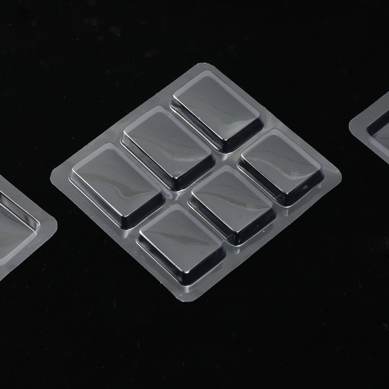 厂家定制6个方格pvc吸塑泡壳 pet吸塑盒ps吸塑盒泡壳定制