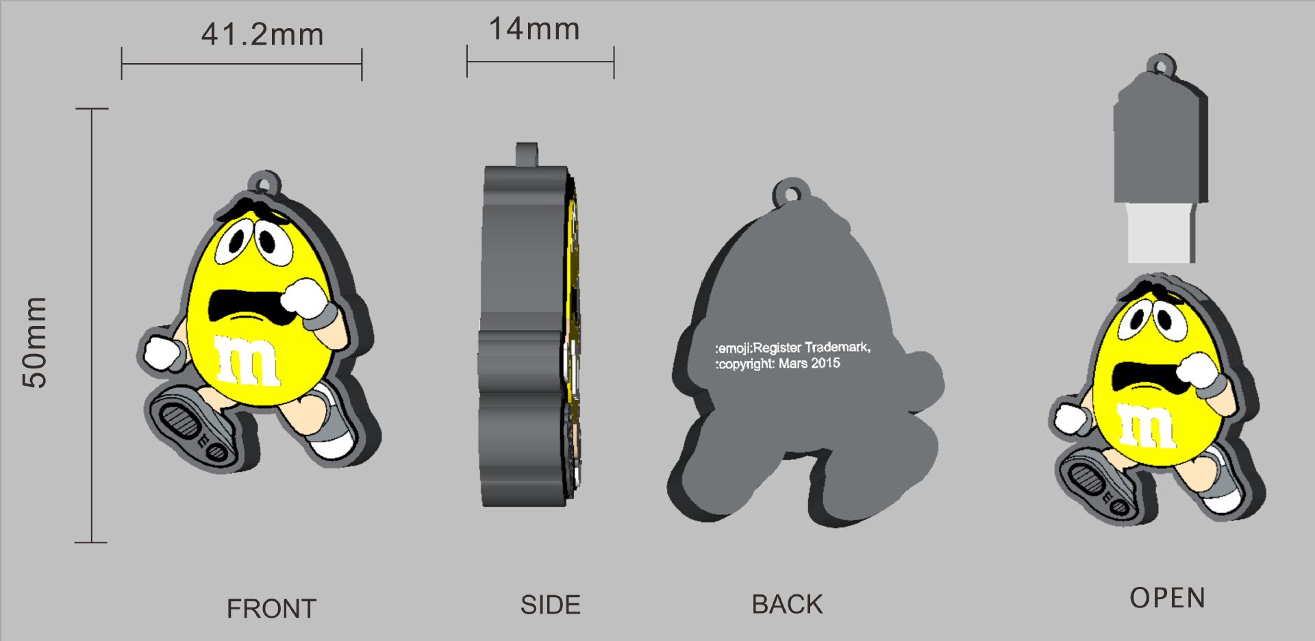 u盘定制logo 硅胶pvc材质u盘开模定制 客制化印刷创意广告礼品u盘-阿