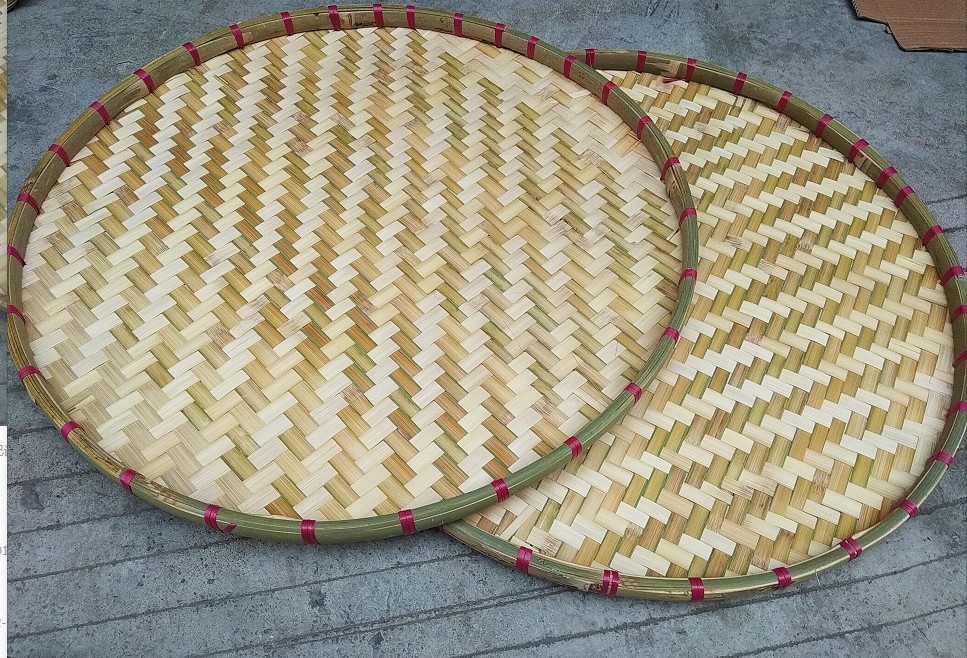 竹编簸箕 茶叶箥箕晒豆淘米箥箕装饰竹编箥箕可批发
