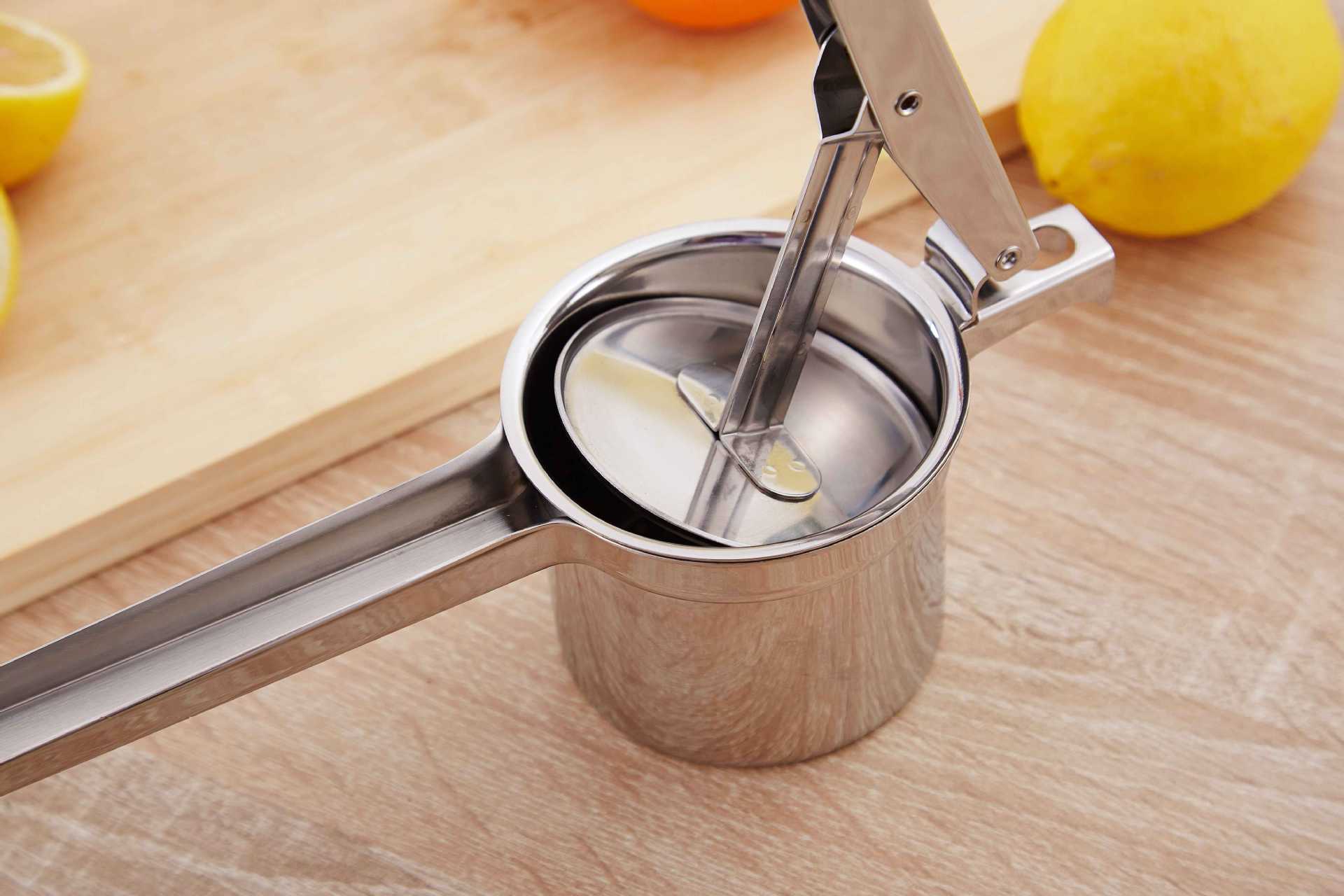 手动压汁器316不锈钢榨汁机创意厨房用品304土豆压泥器果汁机礼品