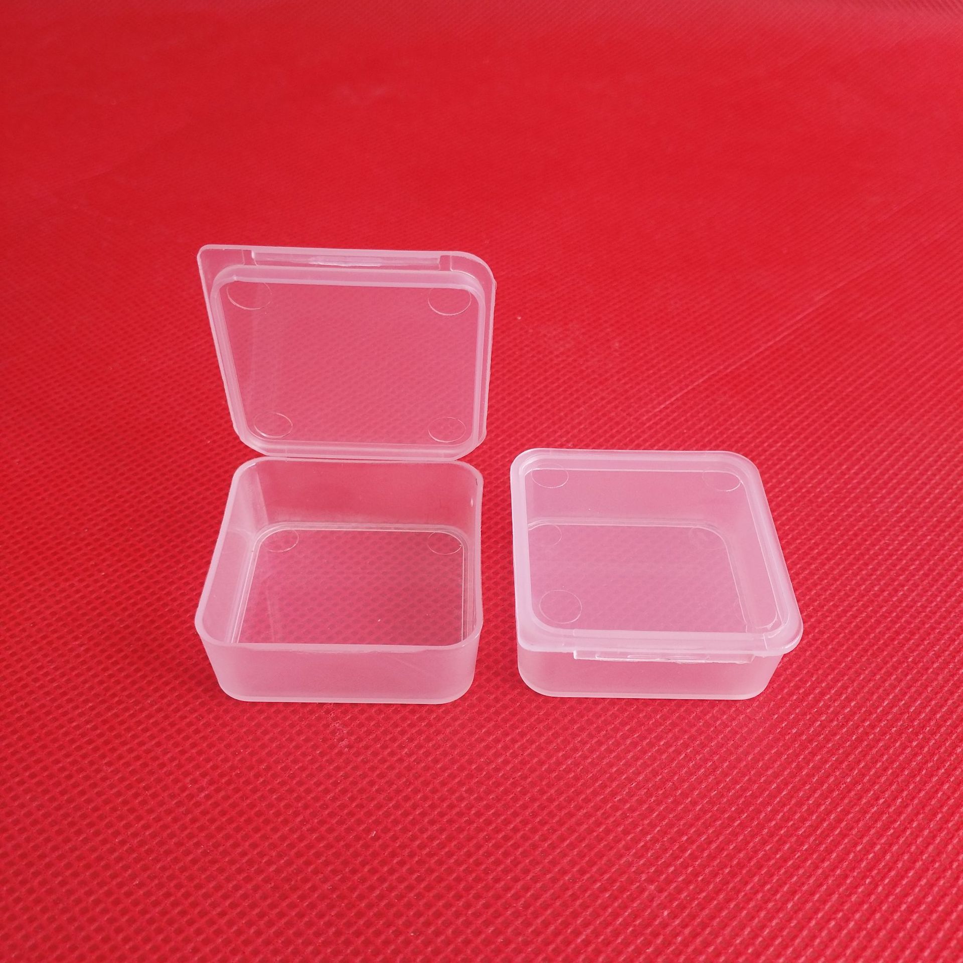 厂家生产批发 塑料小方盒 pp环保材质 小零件小礼品透明包装盒