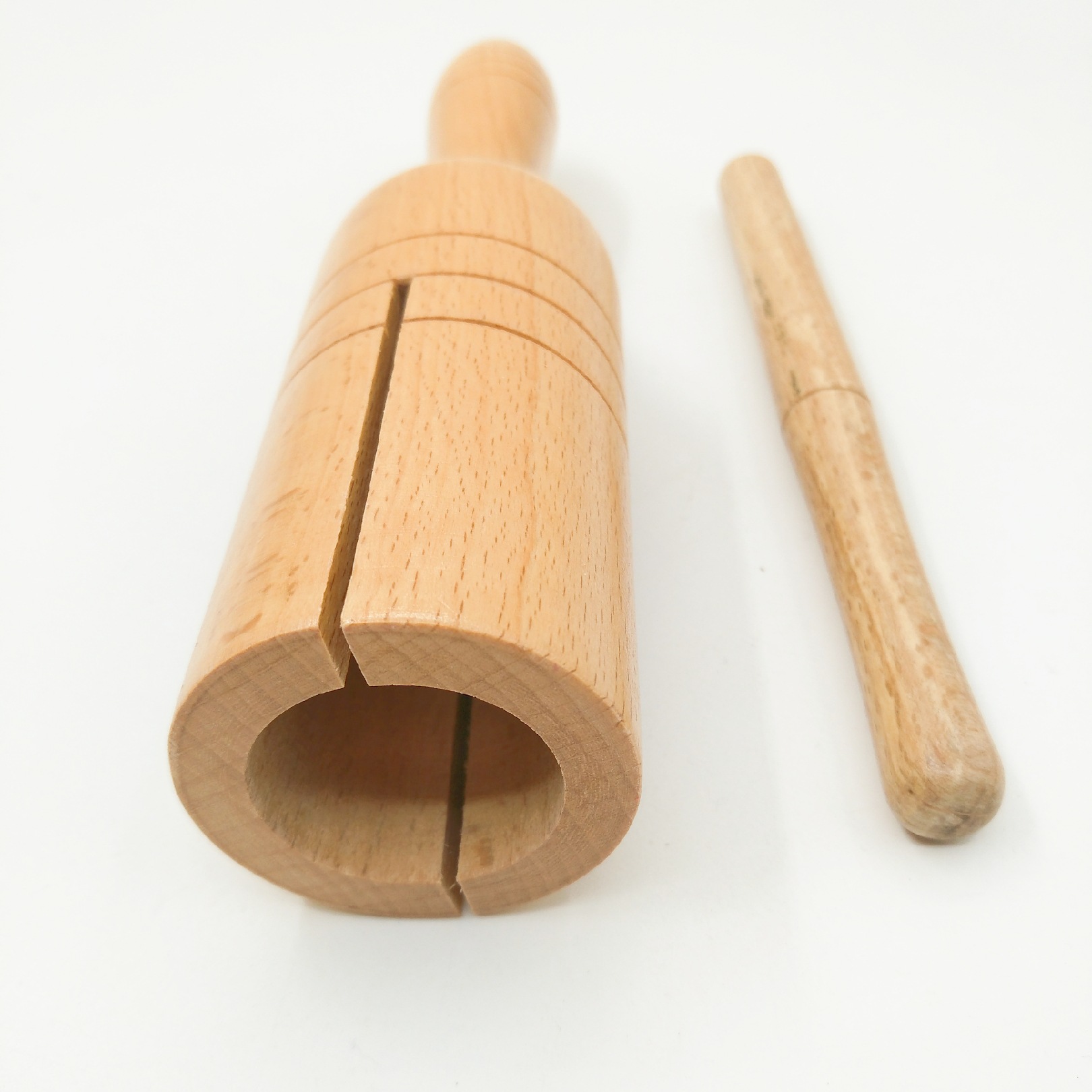 奥尔夫单响筒 单响梆子 响筒 梆子 榉木单响筒