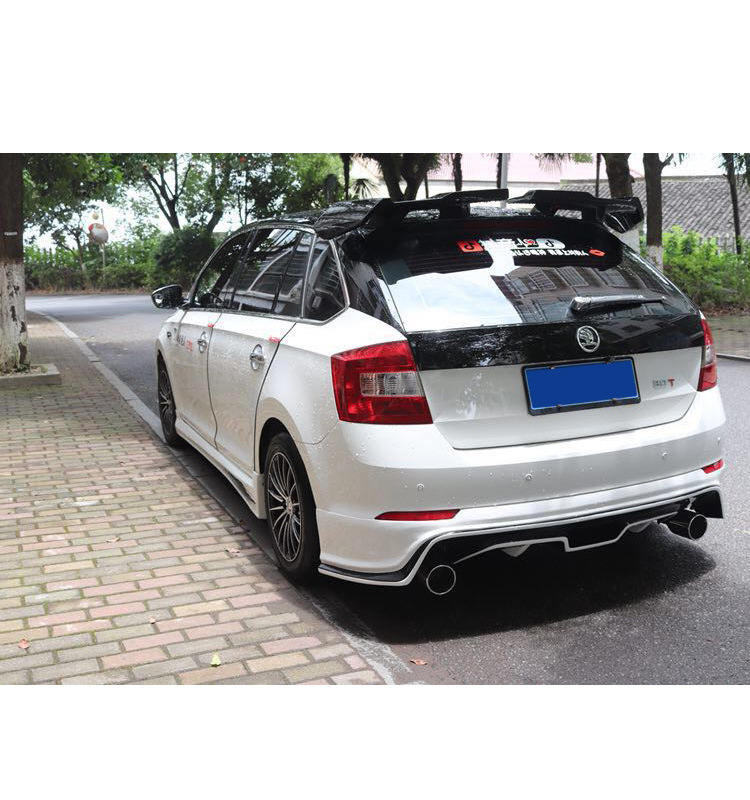 适用斯柯达昕动两件式分体大尾翼碳纤水转印改装件定风翼昕动顶翼