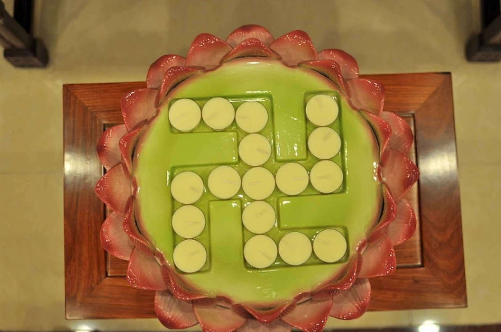 大号泰国寺庙法会宗教莲花座供佛祭拜莲花佛堂大红色黄色铮凯佛具