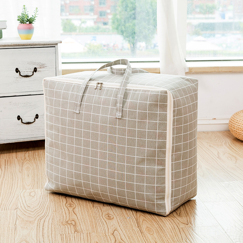 Fabric Moisture-Proof Storage Bag Home Soft Storage Box Washable Quilt Bag Kindergarten Packaging Bag Moving Packing Bag