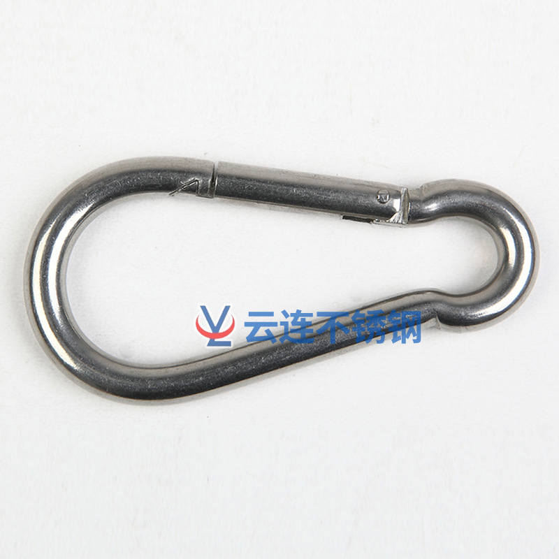 304 Stainless Steel Spring Hook Carabiner Connecting Hook Rigging Spring Buckle Factory Price Supply Chain Buckle Rope Buckle