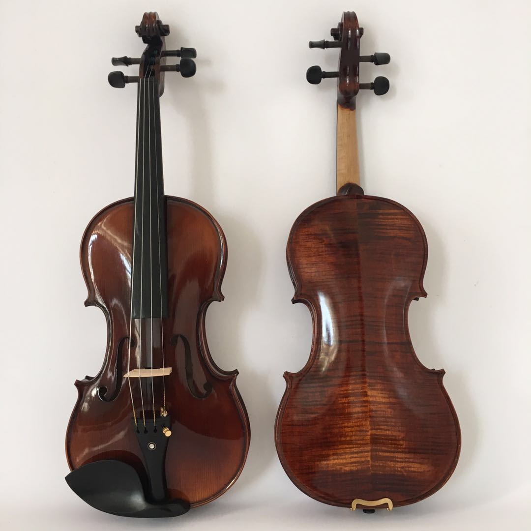 violin全套配置虎纹手工小提琴成人儿童均有音质好考级演奏专用
