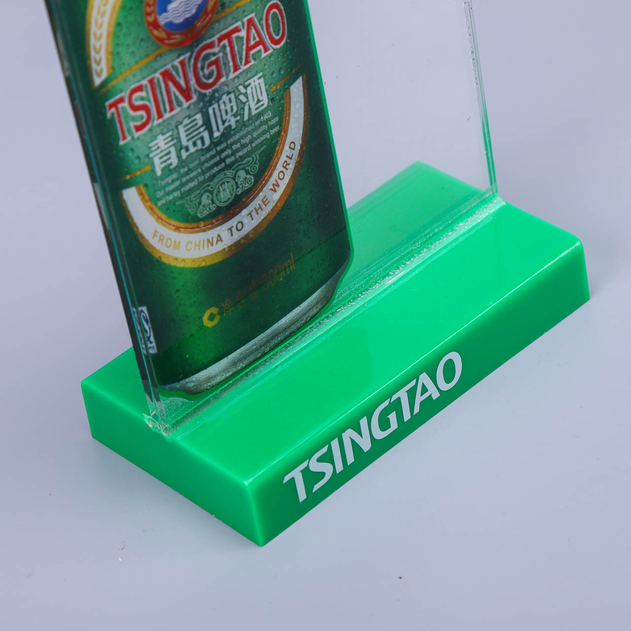 厂家定做酒水立牌 亚克力酒水牌台卡 有机玻璃青岛啤酒桌牌定制