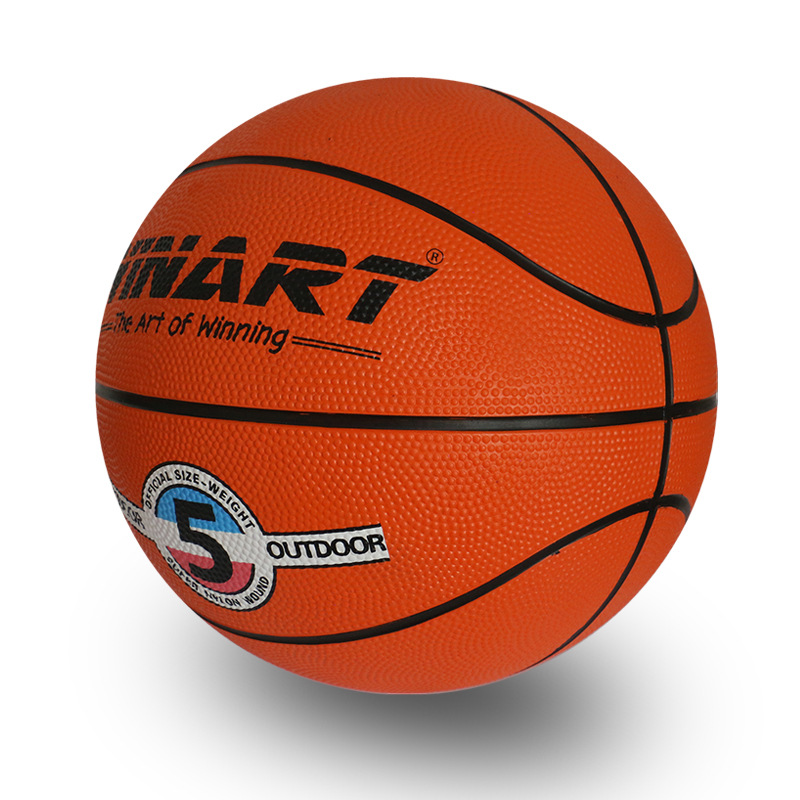 伟德青少年5号橡胶篮球室外耐磨厂家直销logo定制学生体育用球