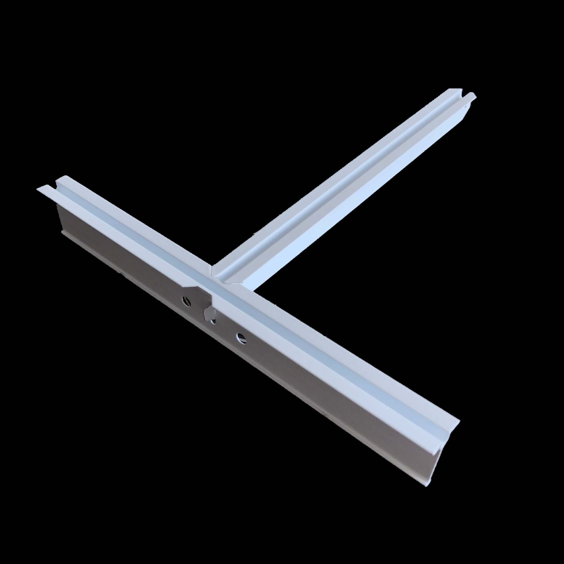 厂家销售 新型天花板吊顶装饰铝龙骨 防火防锈防震烤漆龙骨